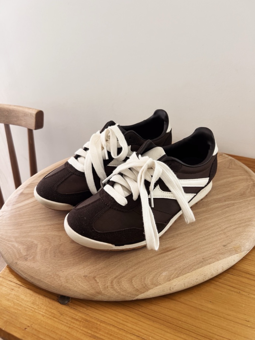 No Boundaries Brown and White Women's Sneakers